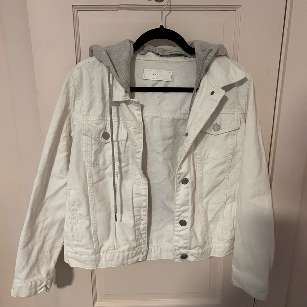 BlankNYC White Denim Jacket -Small